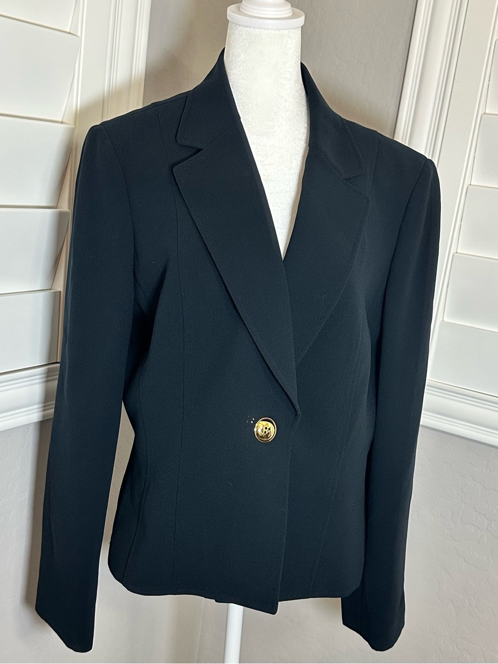 Bundle 3/$33 Tahari Black Blazer with Single Gold Button